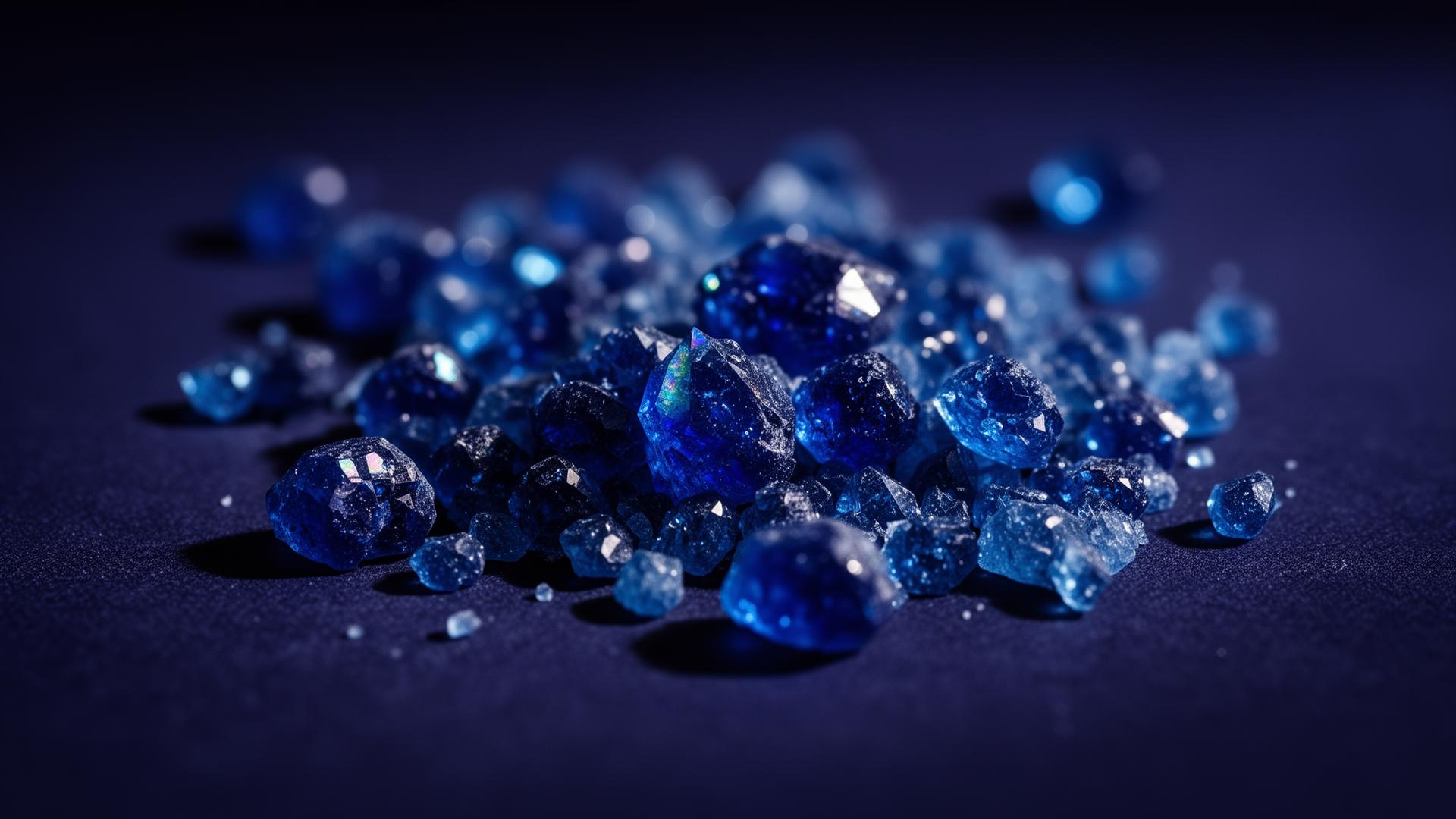 Persian Blue Salt crystals